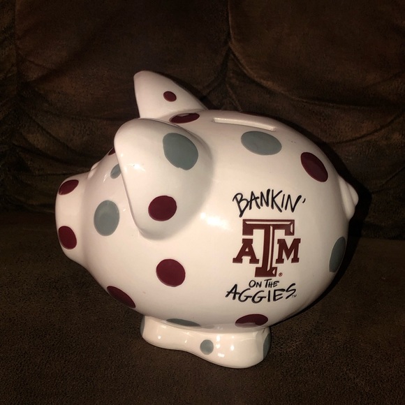Texas A&M Bankin’ On The Aggies Piggy Bank - Picture 7 of 8